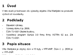 Vliv stavby na proslunění bytů v domě č.p. 2699